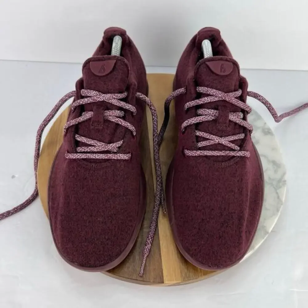 Allbirds Wool Runner Maroon Running Lace Up Men's Sneaker‎ Shoes US 10